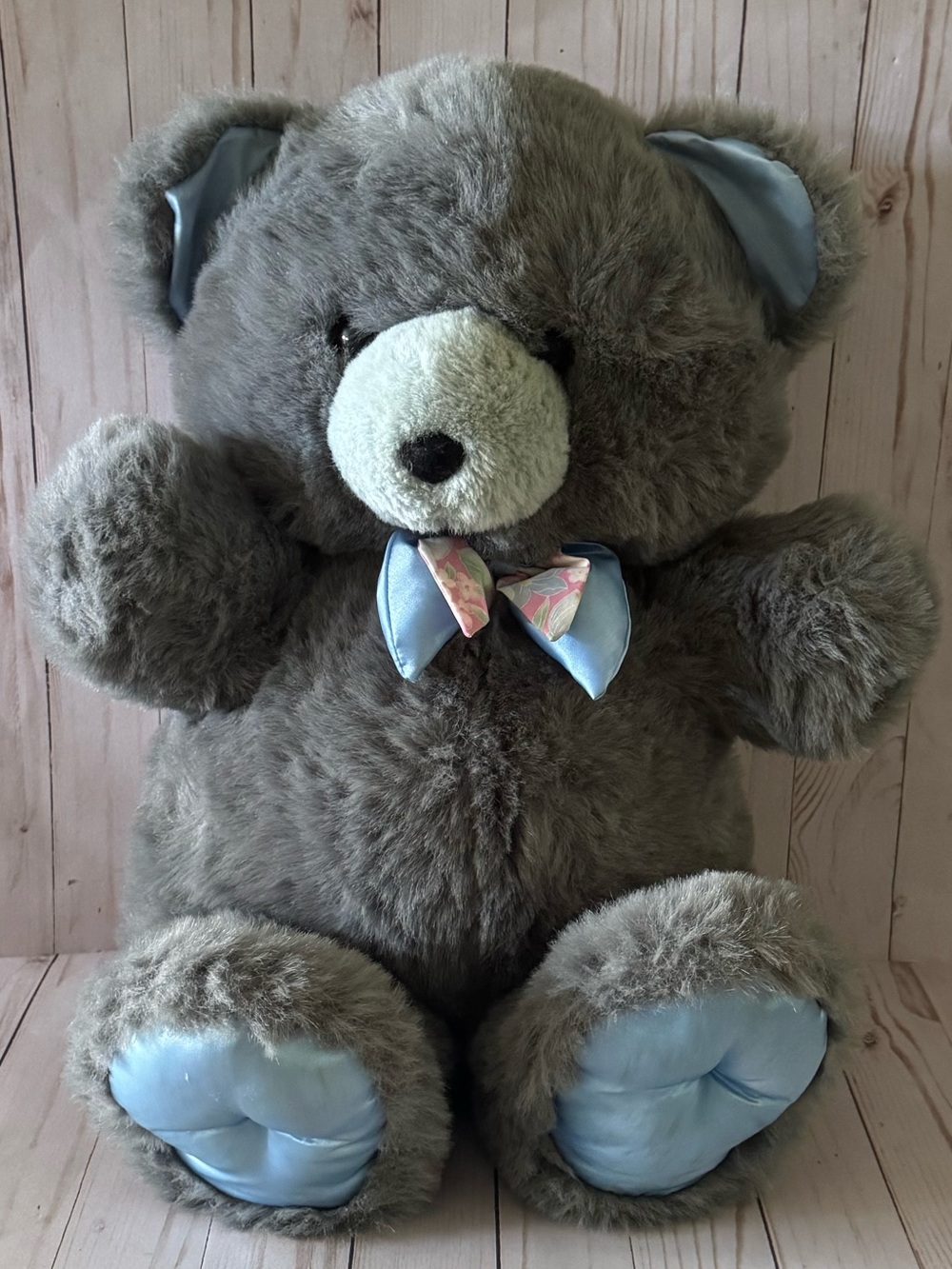 Vintage grey teddy bear